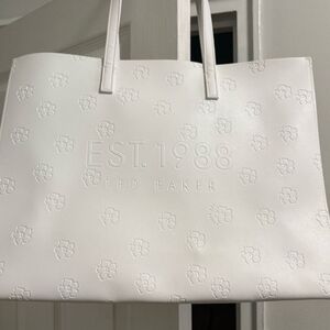 Ted Baker Cream Embossed Tote Large